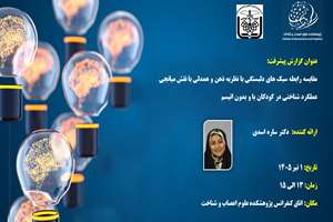 سمینار هفتگی با ارائه خانم دکتر ساره اسدی